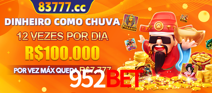 Banner do programa de recompensas Recomende para amigos do 952BET, detalhando os bônus por convidar amigos, com prêmios que chegam a R$288.888.